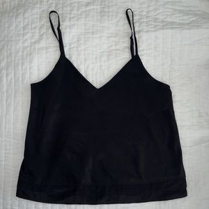 black v-neck tank